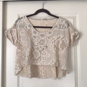 Embellished crop top